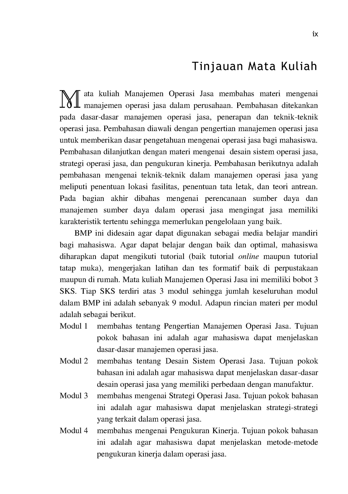 EKMA4369-TM - Lecture Note. - Ix Tinjauan Mata Kuliah Ata Kuliah ...