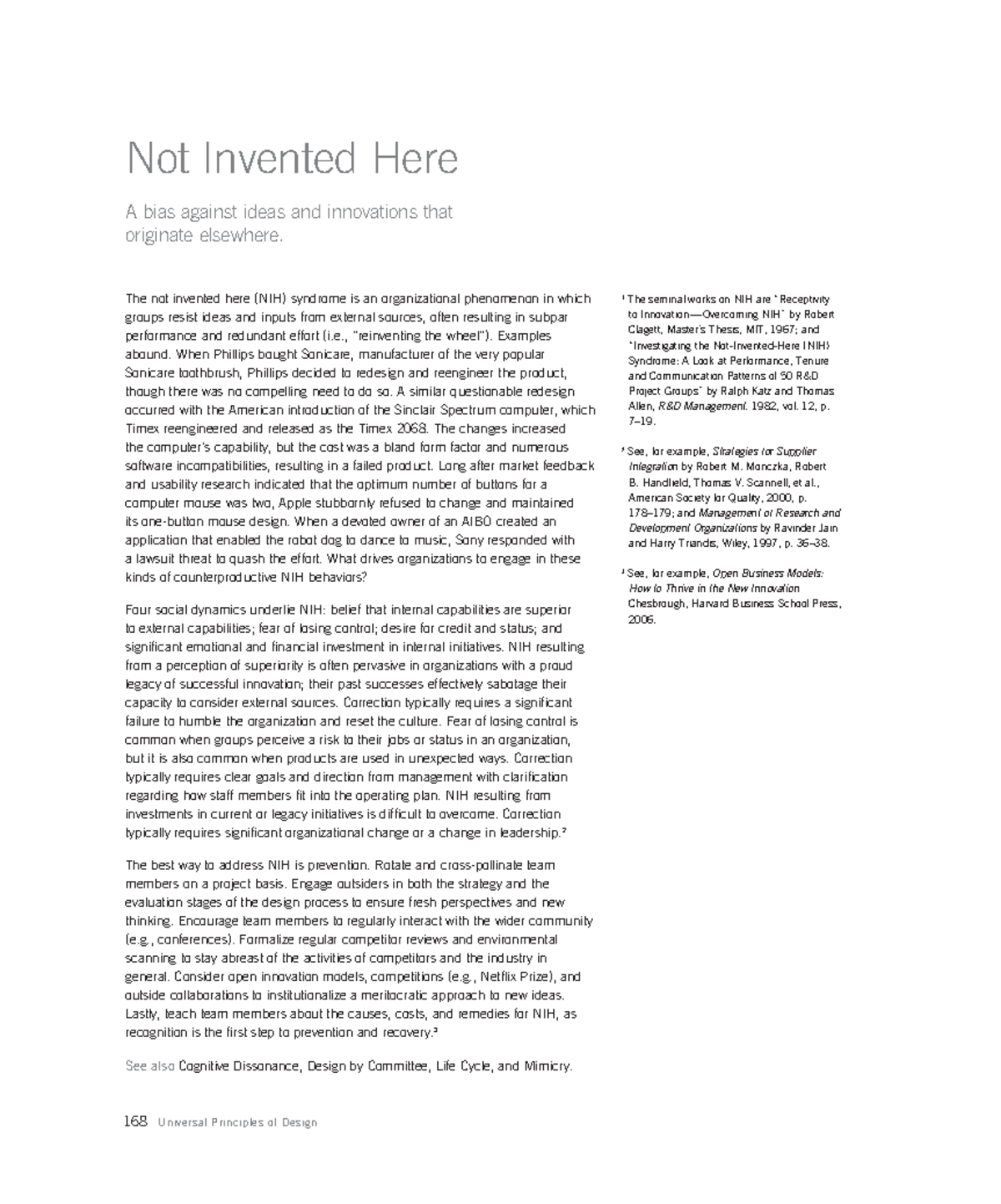 Computer Networks (89) 168 Universal Principles of Design Not