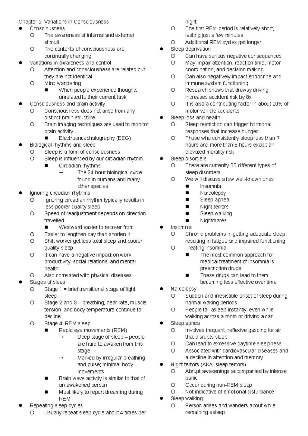 psych-101-summary-note-test-2-chapter-5-variations-in-consciousness