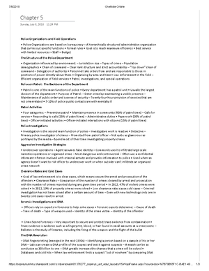Chapter 4 lecture notes intro to crim - 7/5/2018 OneNote Online Chapter ...