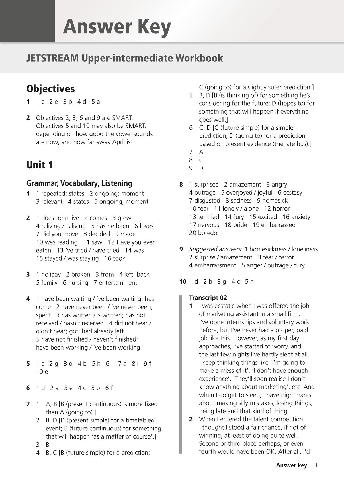 JETSTREAM Upper-intermediate Workbook - Volume B Libro Azul Copia ...