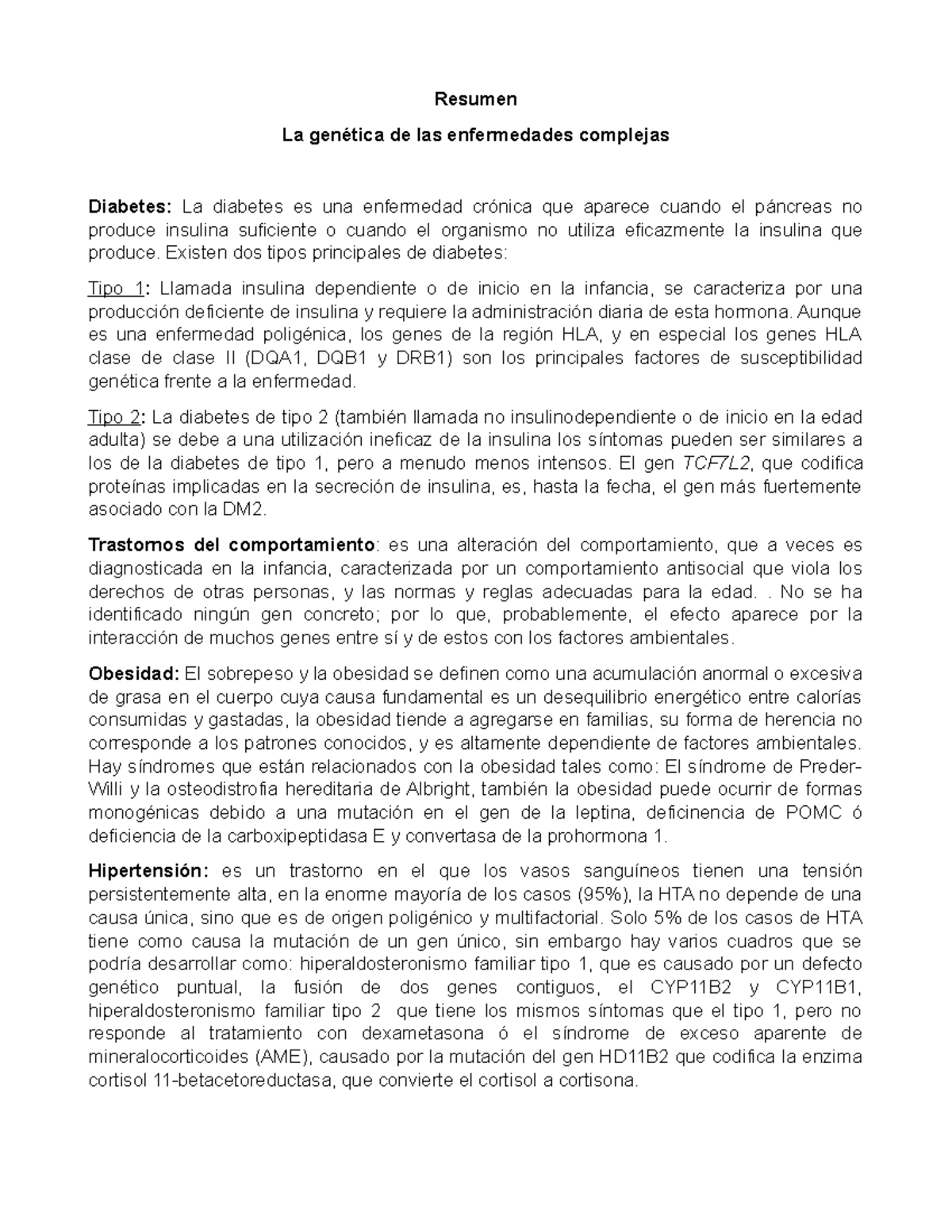 diabetes tipo 1 genes y enfermedad hla