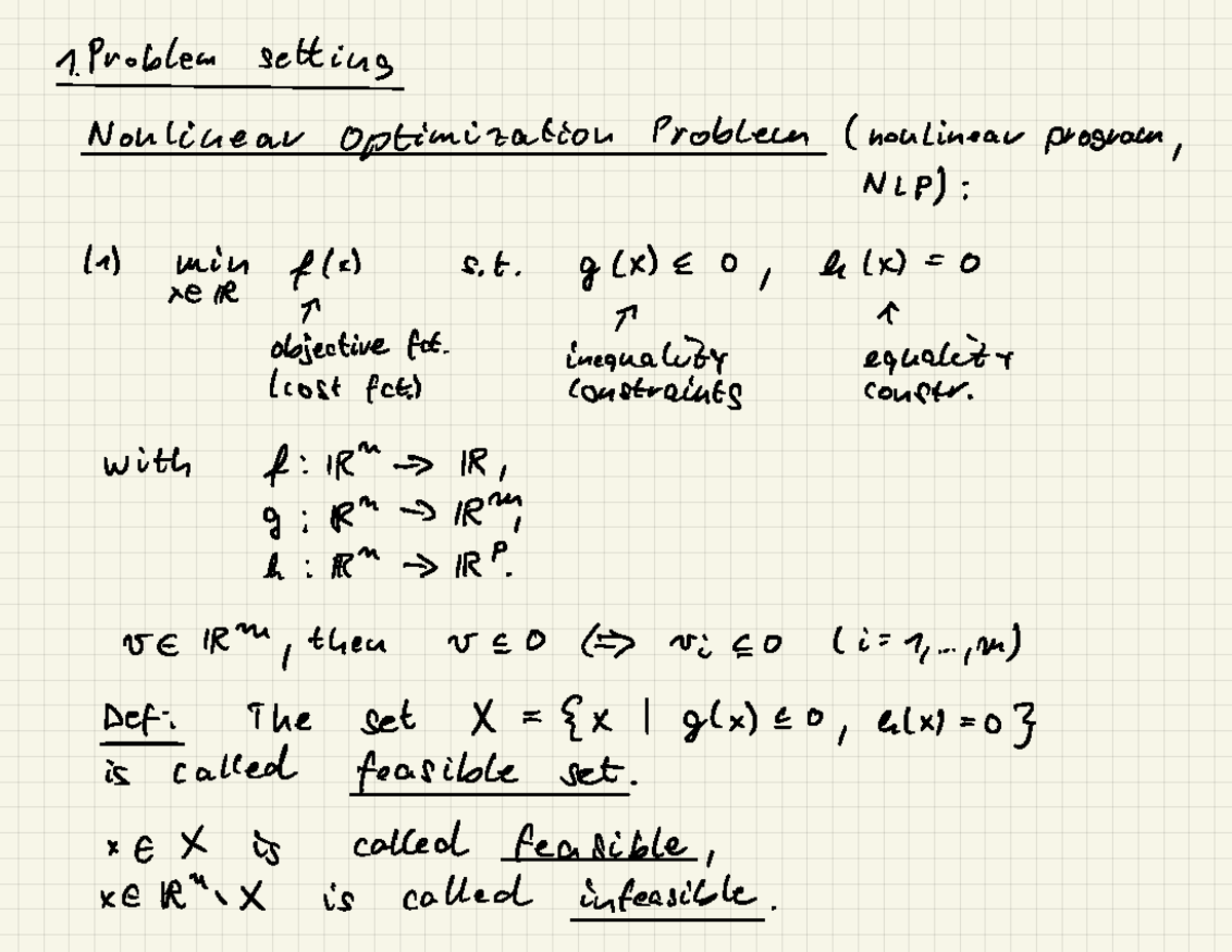 Ulbrich-NLO-Lect 1-WS2223 - 1. Problem setting Non Linear ...