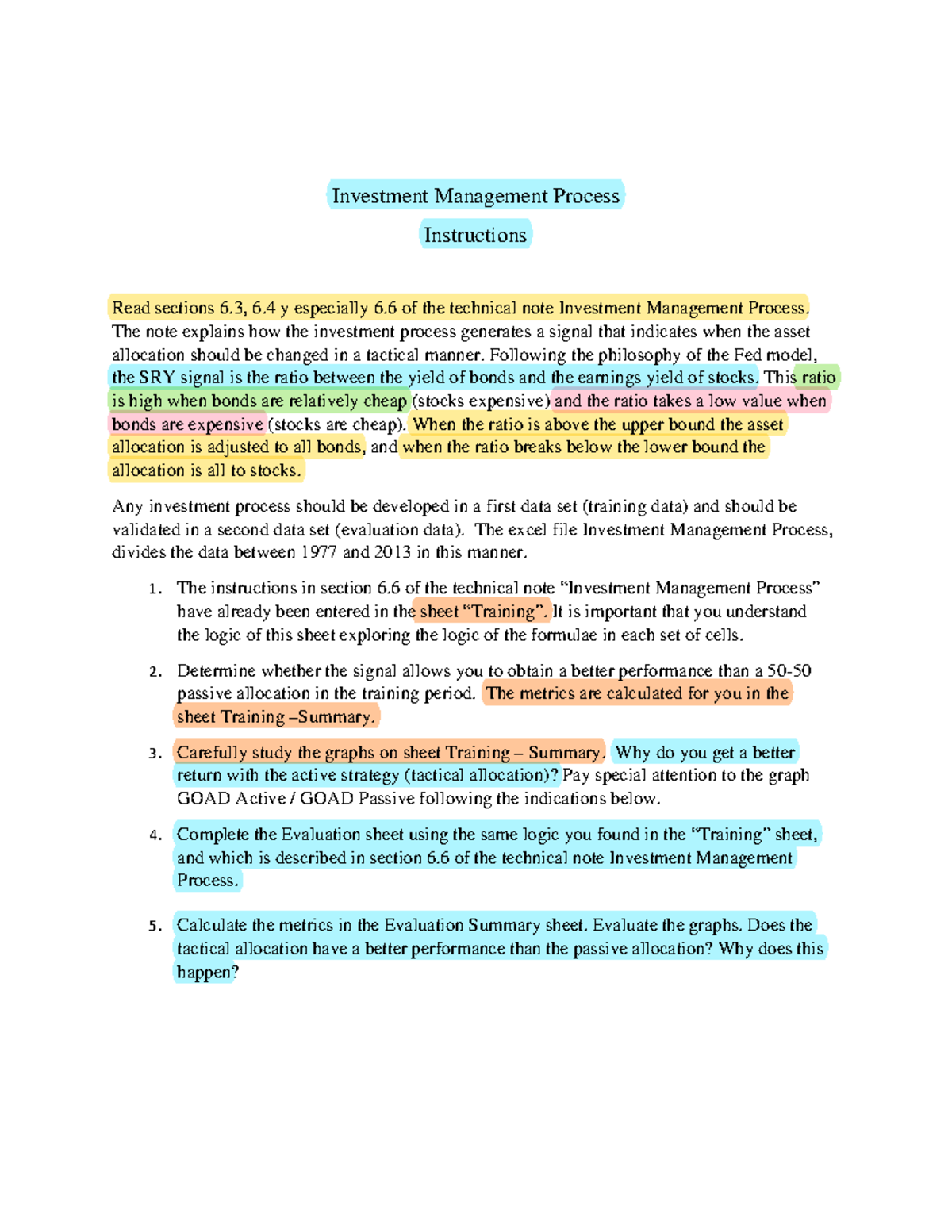 Investment Management Process Instructions 2022 - Investment Management ...