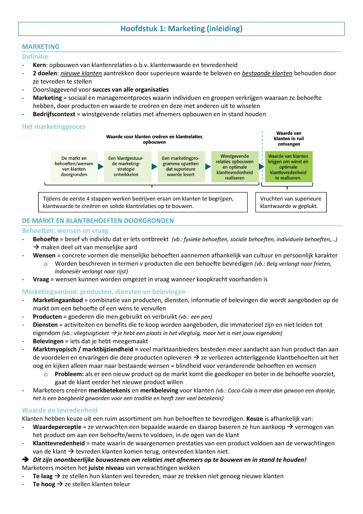 Samenvatting Marketing De Essentie Philip Kotler, Ton Borchert & Paul ...