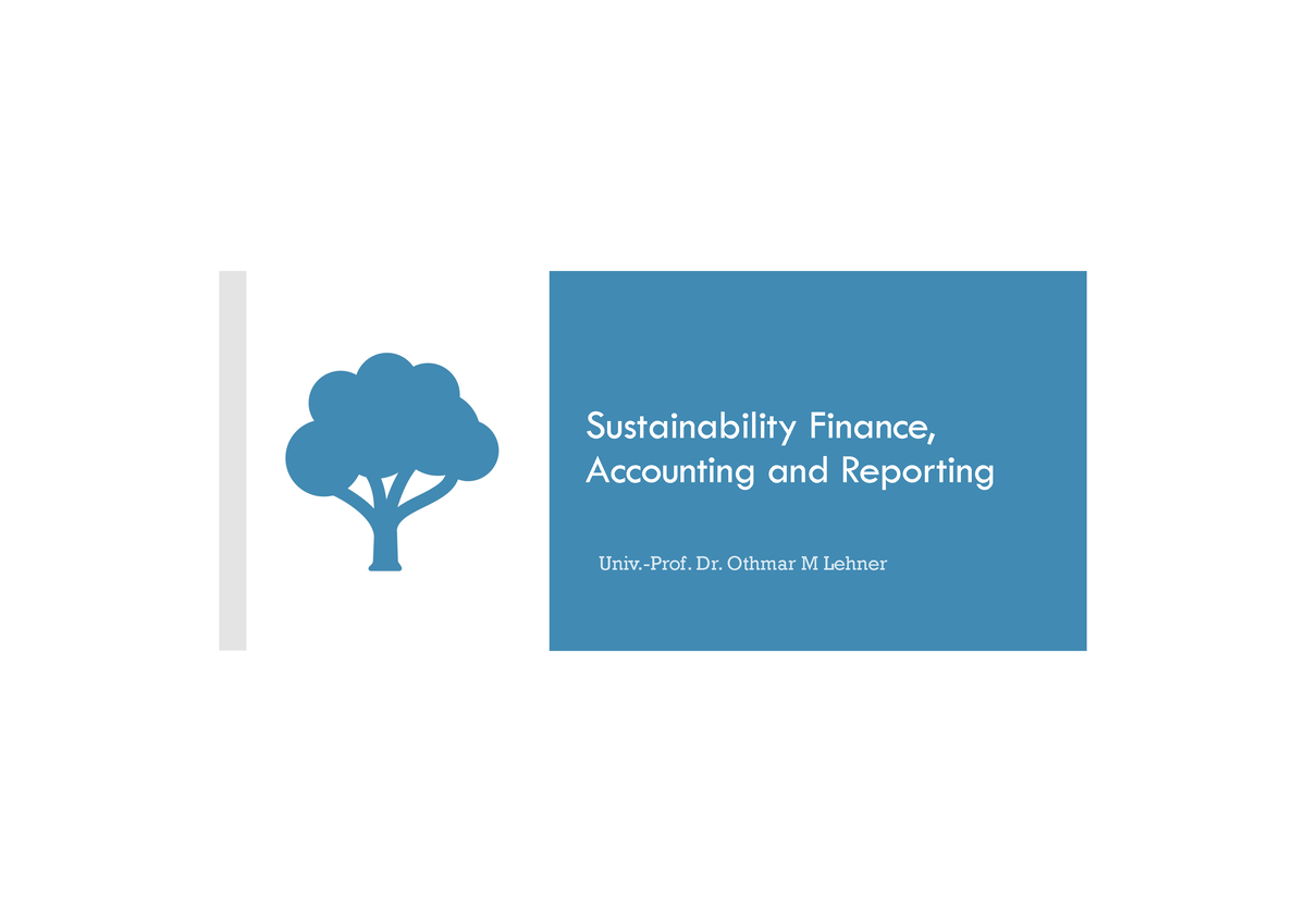 Main Slides - Sustainability Accounting - Sustainability Finance ...