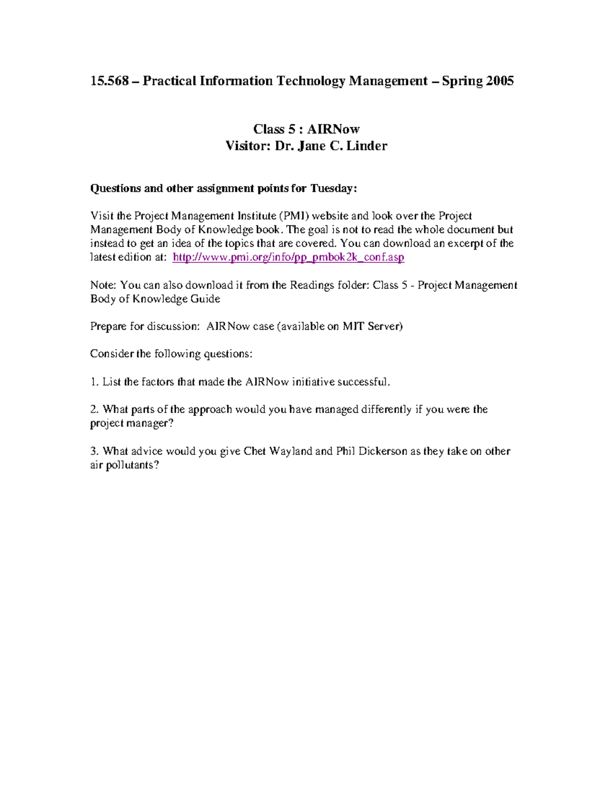 Class 5 question - 15 – Practical Information Technology Management ...