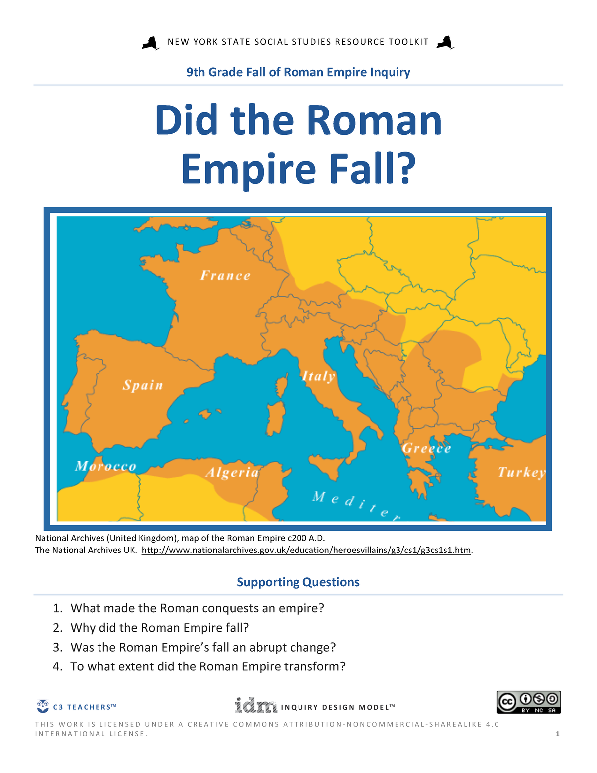 Major Events In Roman Empire History