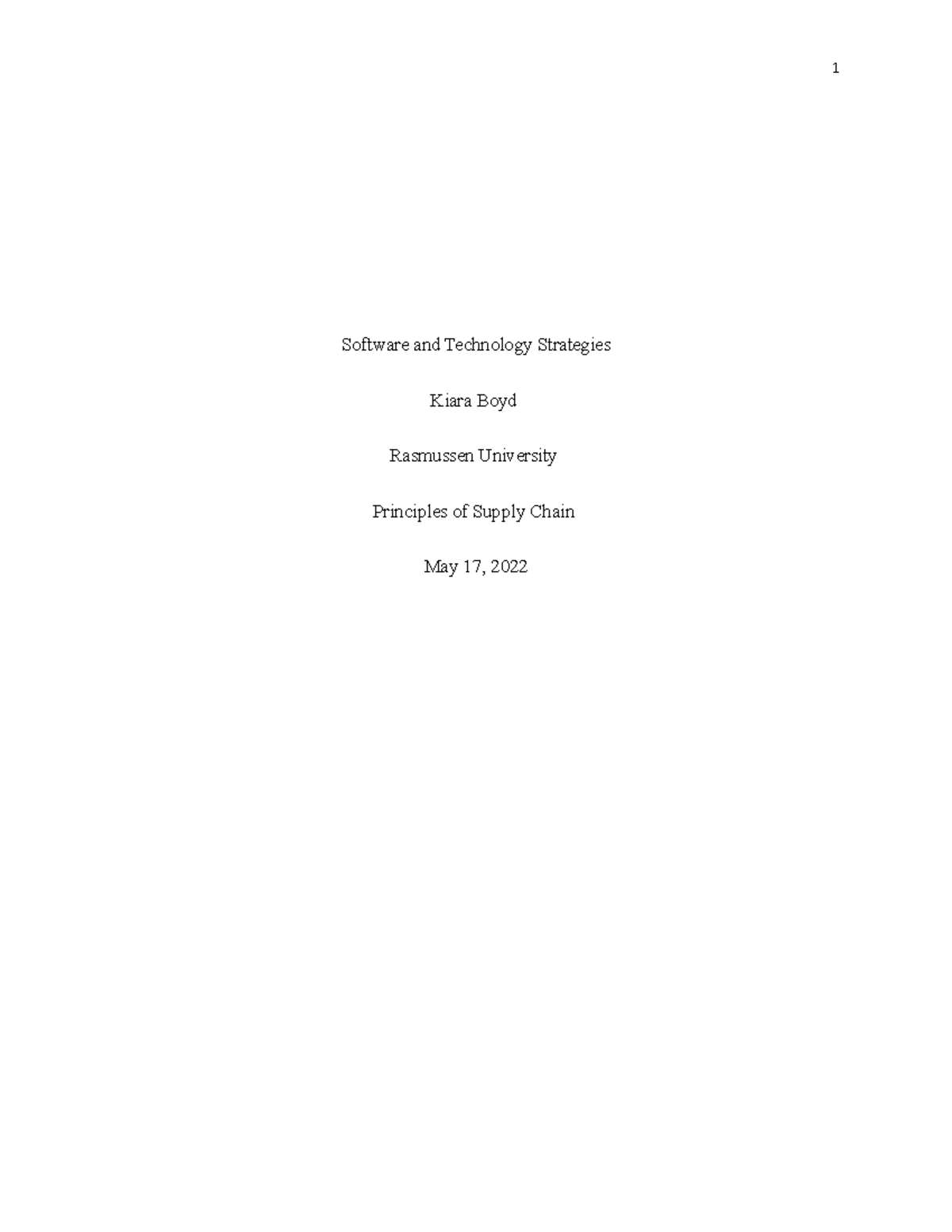 Deliverable'6 - Assignment for deliverable 6 - 1 Software and ...