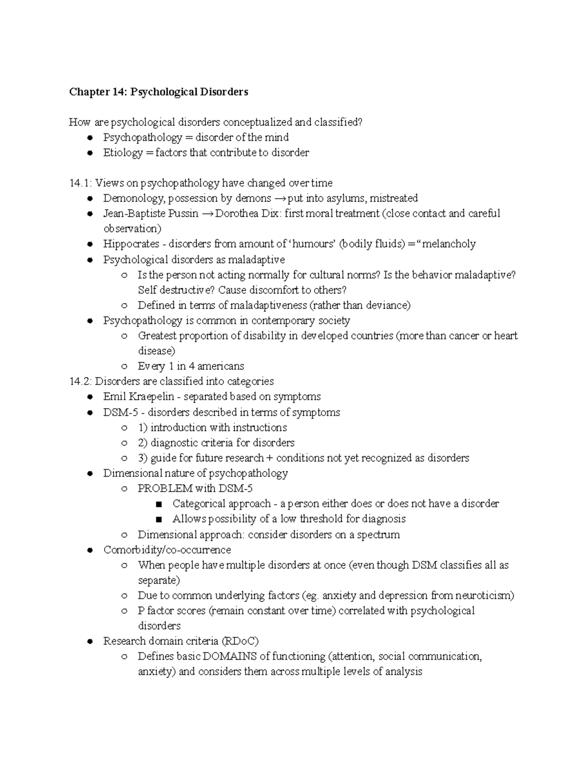 Psychological Science (Michael Gazzaniga) ch. 11, 13, 14, 15 - PSYC 001 ...