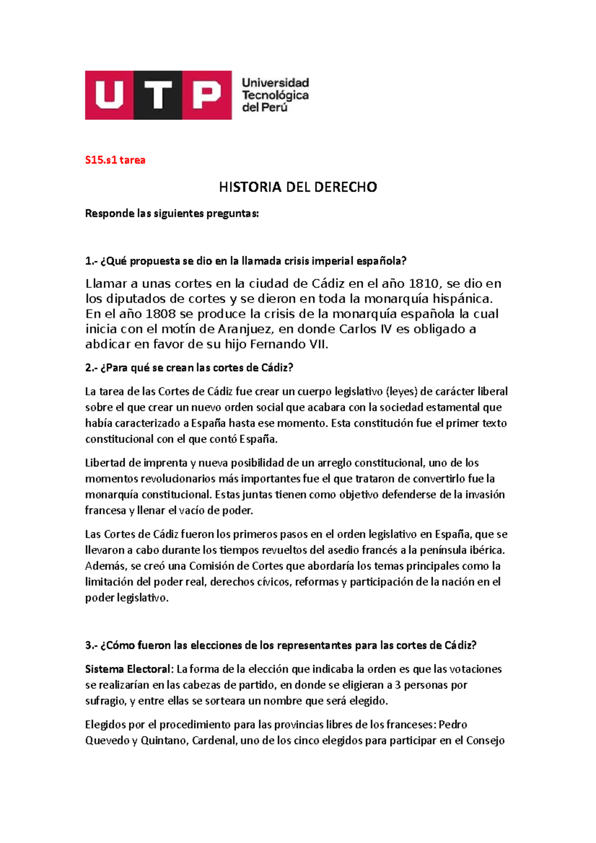 S15. Tarea Historia Del Derecho - S15 Tarea HISTORIA DEL DERECHO ...