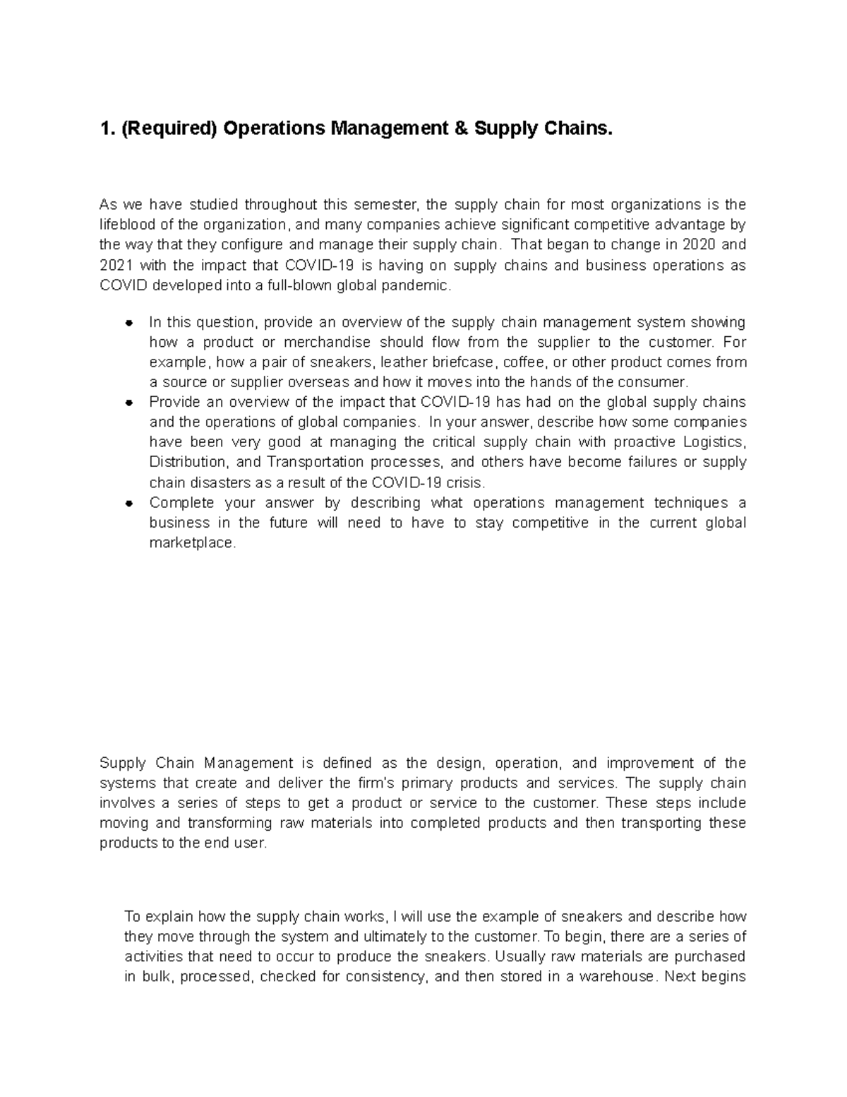 Ops Final Exam DIT 1141 Villanova Studocu