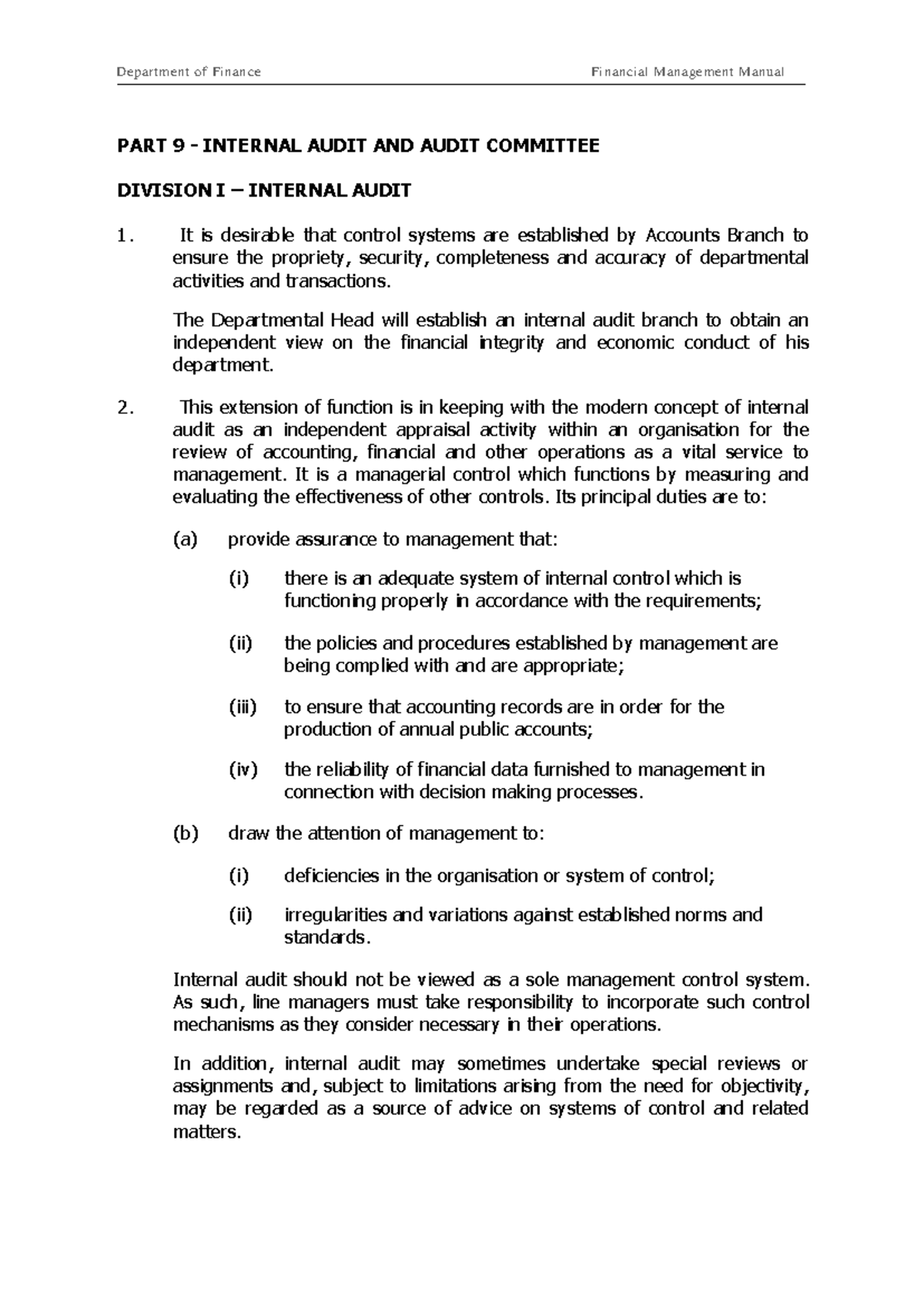 PART 9 PNG State Fiance - Department of Finance Financial Management ...