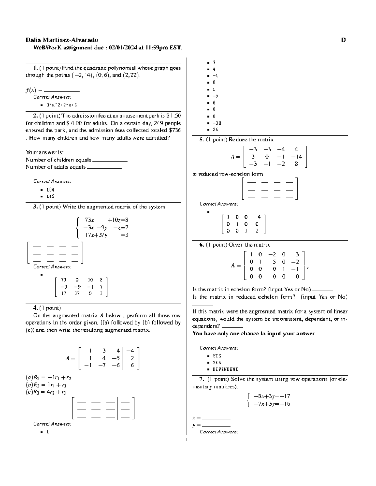 MATH 204 WEBWORK 1 - Dalia Martinez-Alvarado D WeBWorK Assignment Due ...