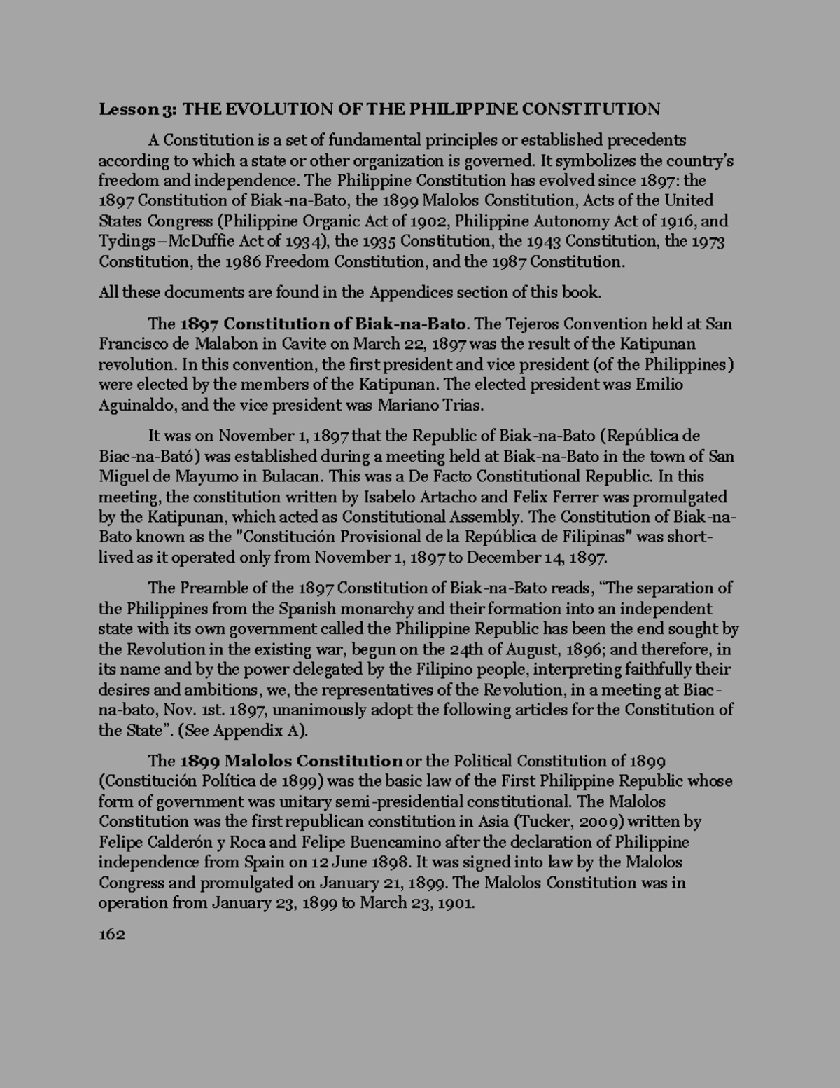 Constitution - fsdhgsdbsd - Lesson 3: THE EVOLUTION OF THE PHILIPPINE ...