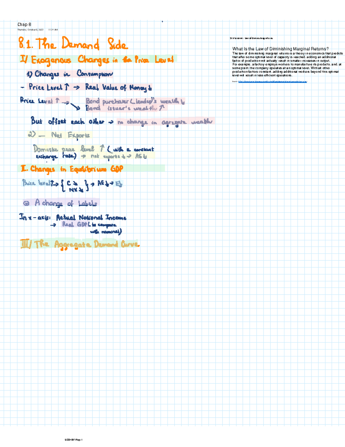 Chap 8 - Short, key terms, formulas and colored highlighted - Sth to ...