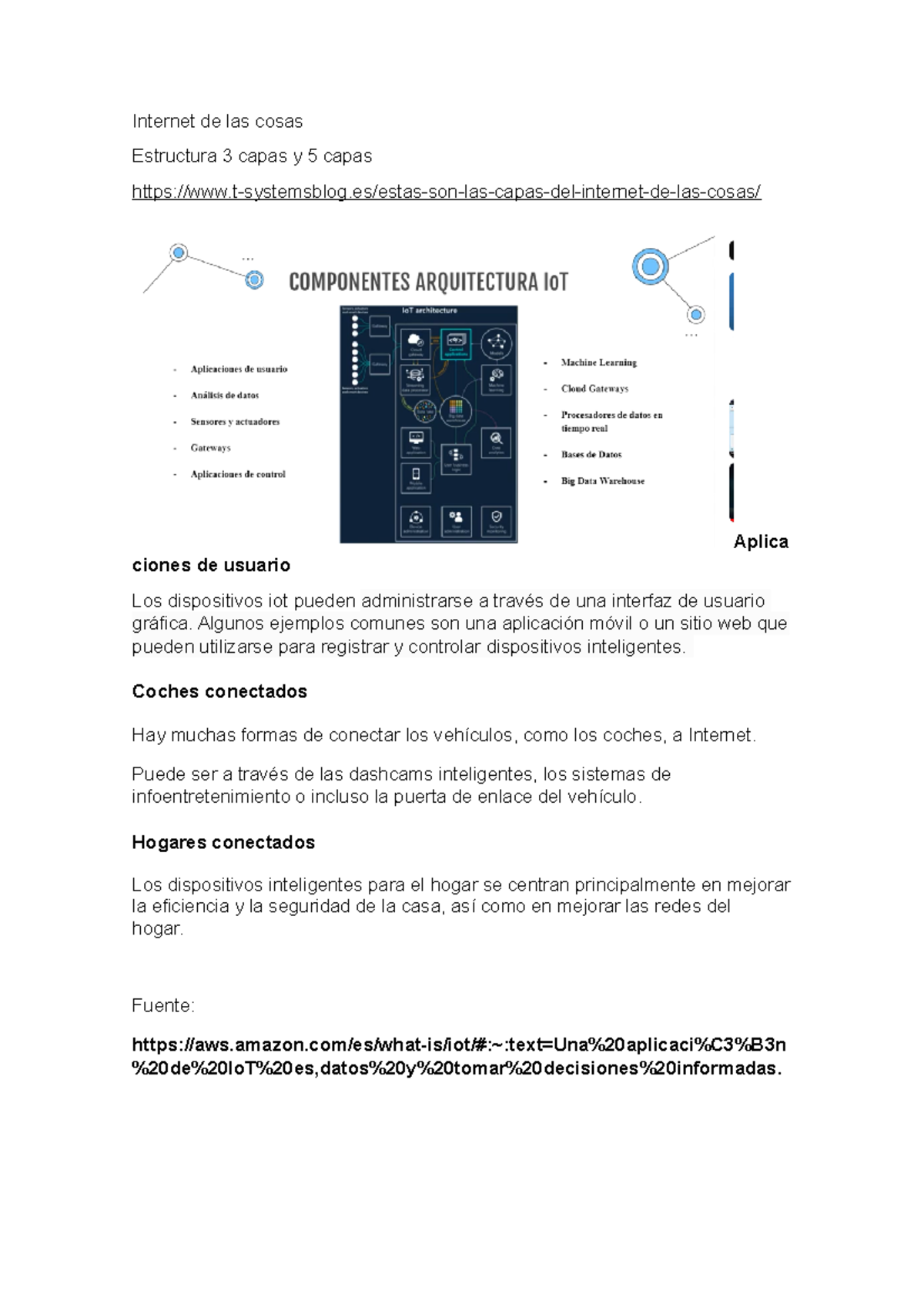 Clase 2 IOT - Internet de las cosas Estructura 3 capas y 5 capas - Studocu