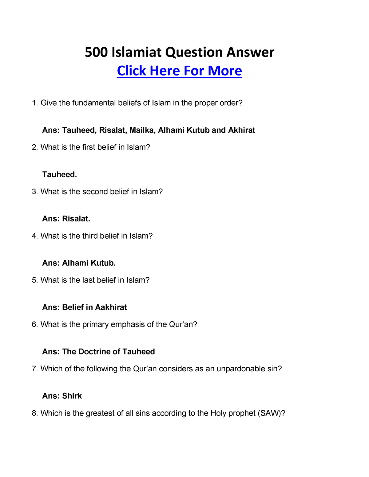 500-islamiat-question-answer-in-pdf-click-here-for-more-1-give-the