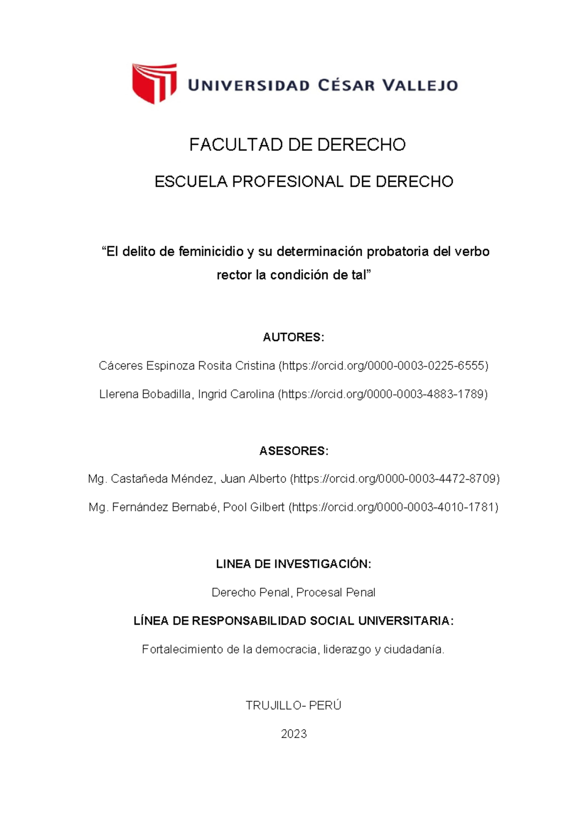 Final Proyecto Marco Teorico Subir Facultad De Derecho Escuela Profesional De Derecho “el 9596