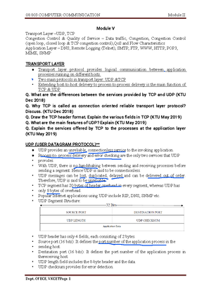 Computer communication notes - Studocu