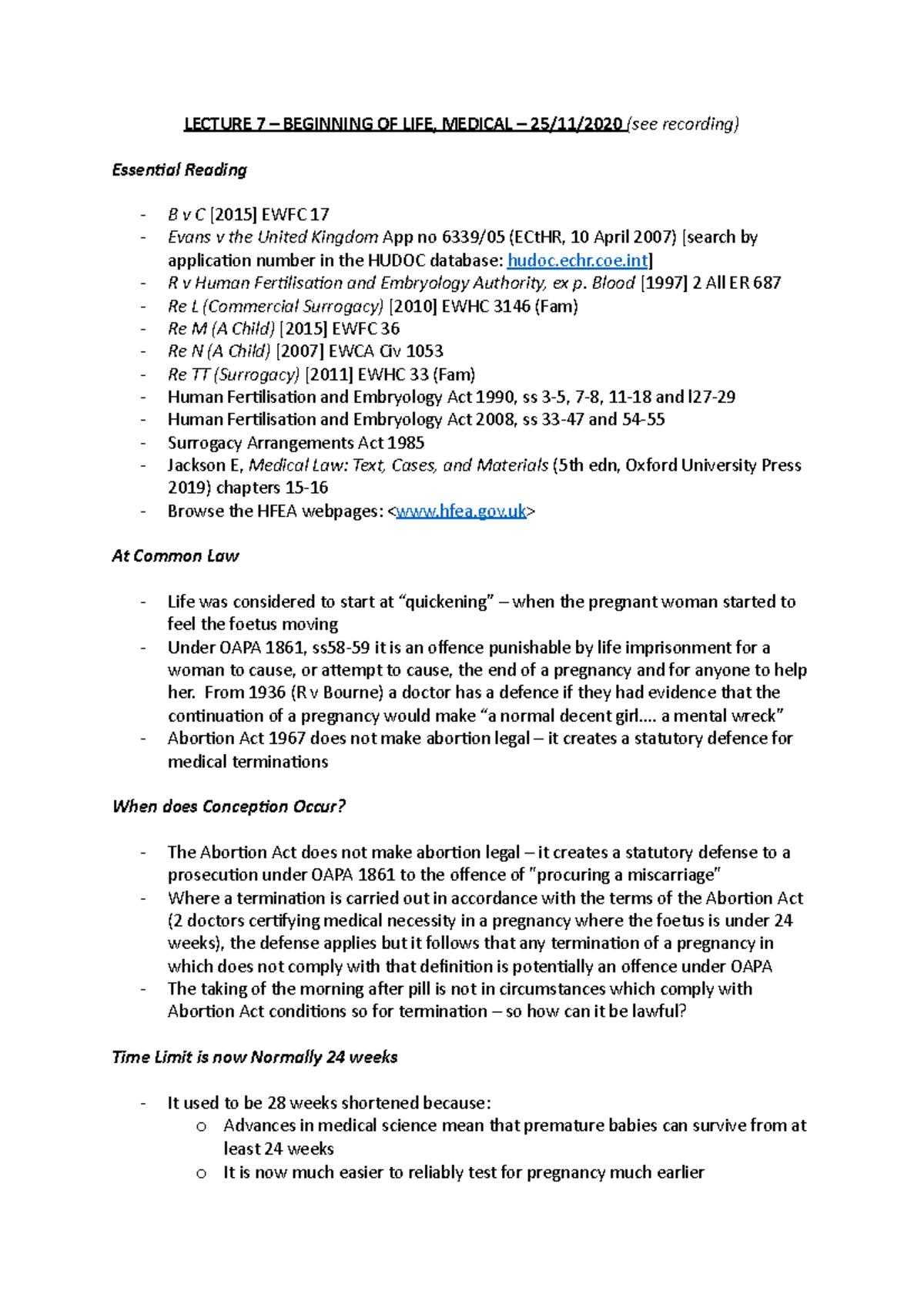 beginning-of-life-medical-law-lecture-7-beginning-of-life