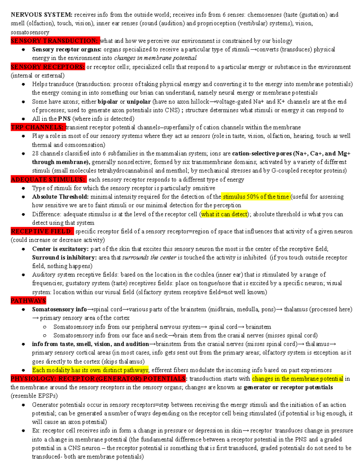FBBC Test Three Review - In-depth and detailed summary of lecture notes ...