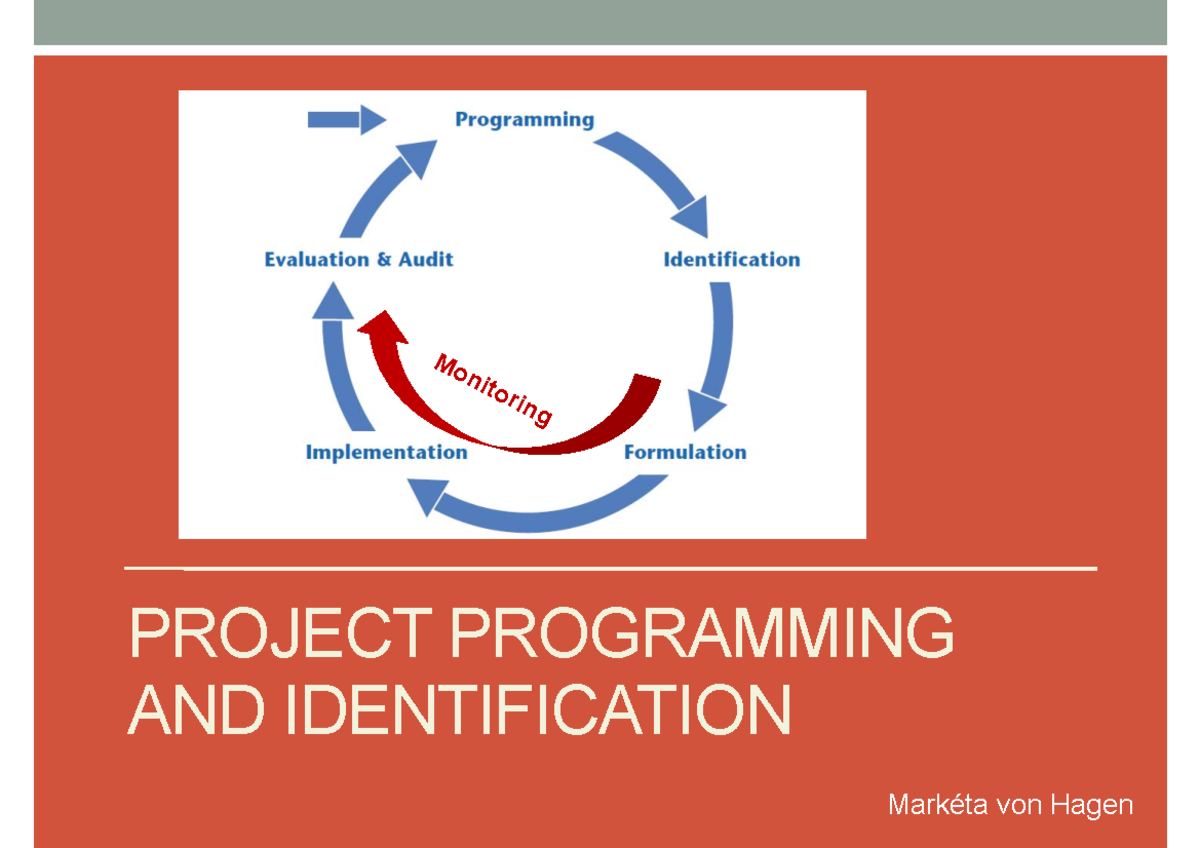 02-PPT-Programming Identification notes - PROJECT PROGRAMMING AND ...