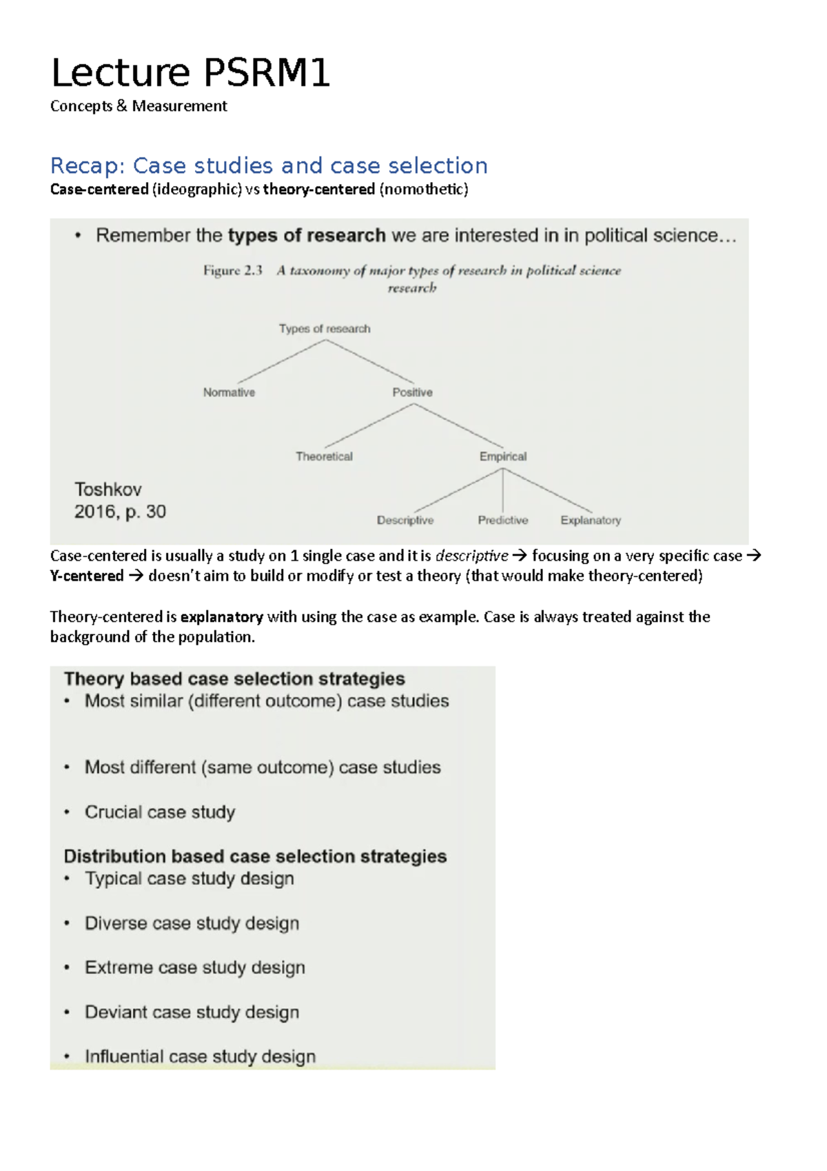 Lecture 4 Psrm1 College Aantekeningen 4 Research Methods Radboud