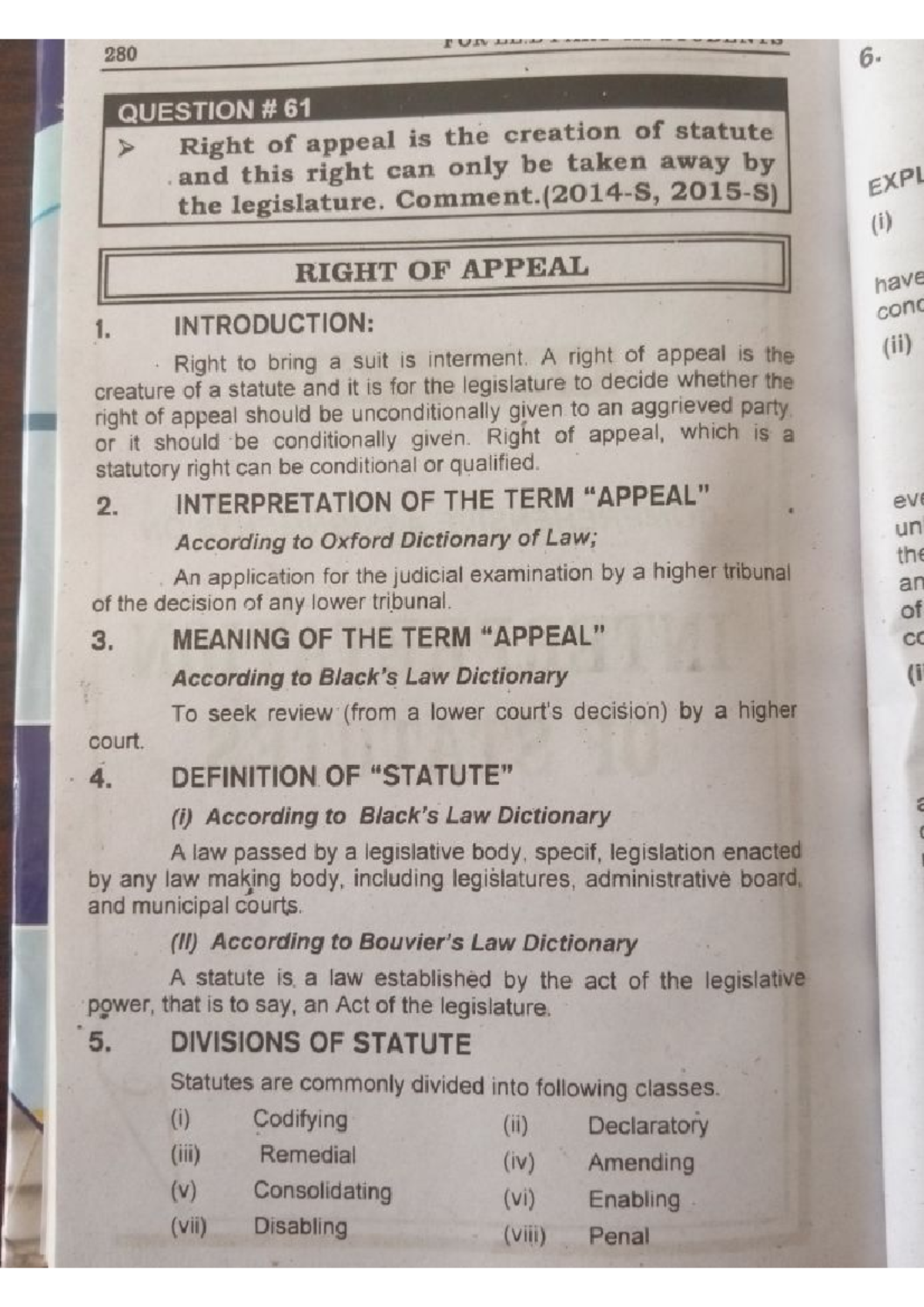 Interpretation of Statutes - Law of Evidence and Legal Ethics - Studocu
