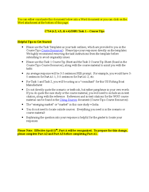 C714-D081 Task Two Template 03-2022 - You can either copy/paste this ...