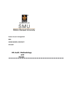 HR 403 SAM - NAME ROLL NO. SESSION PROGRAM MASTER OF BUSINESS ...