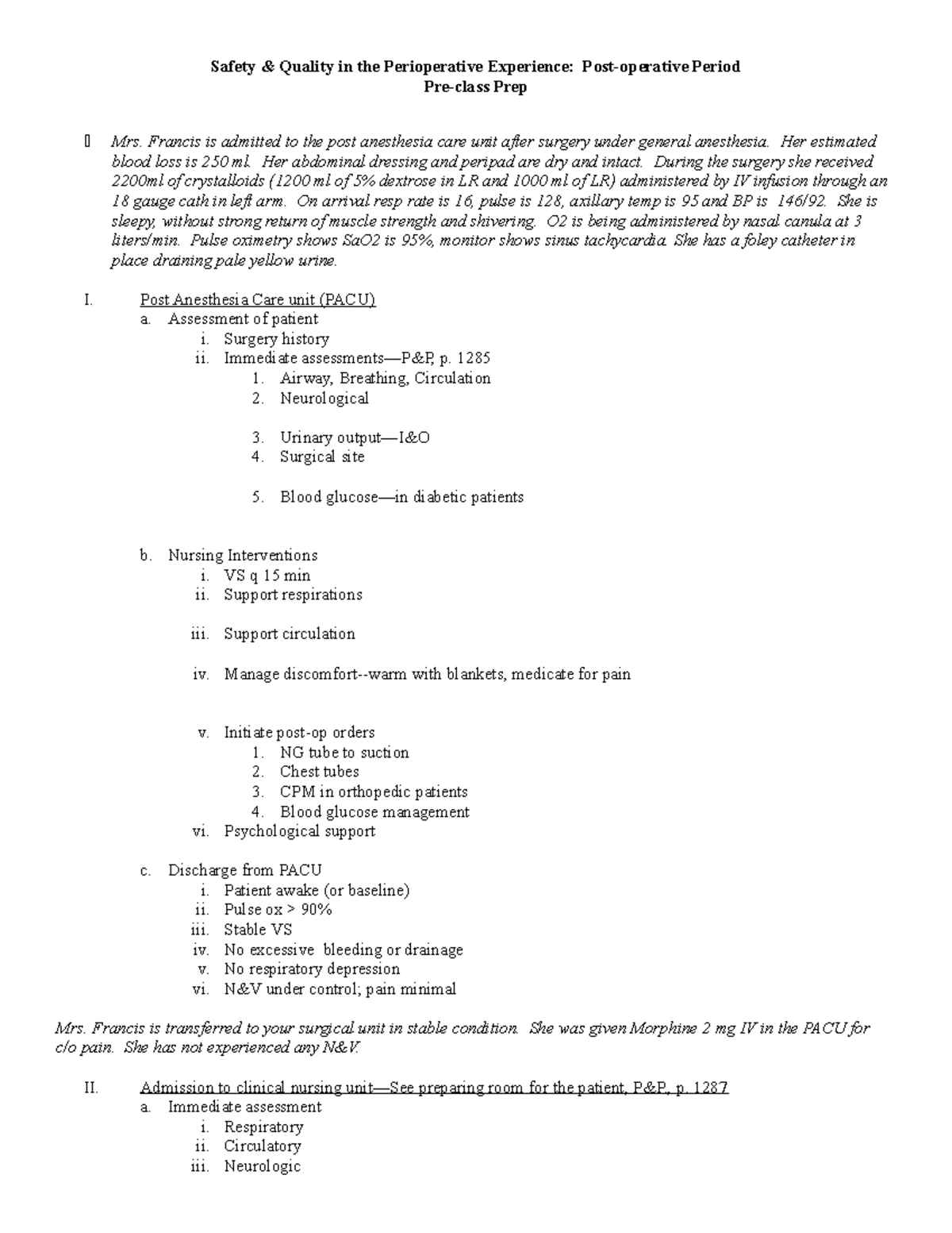 post-op-handout-lecture-notes-post-op-safety-quality-in-the