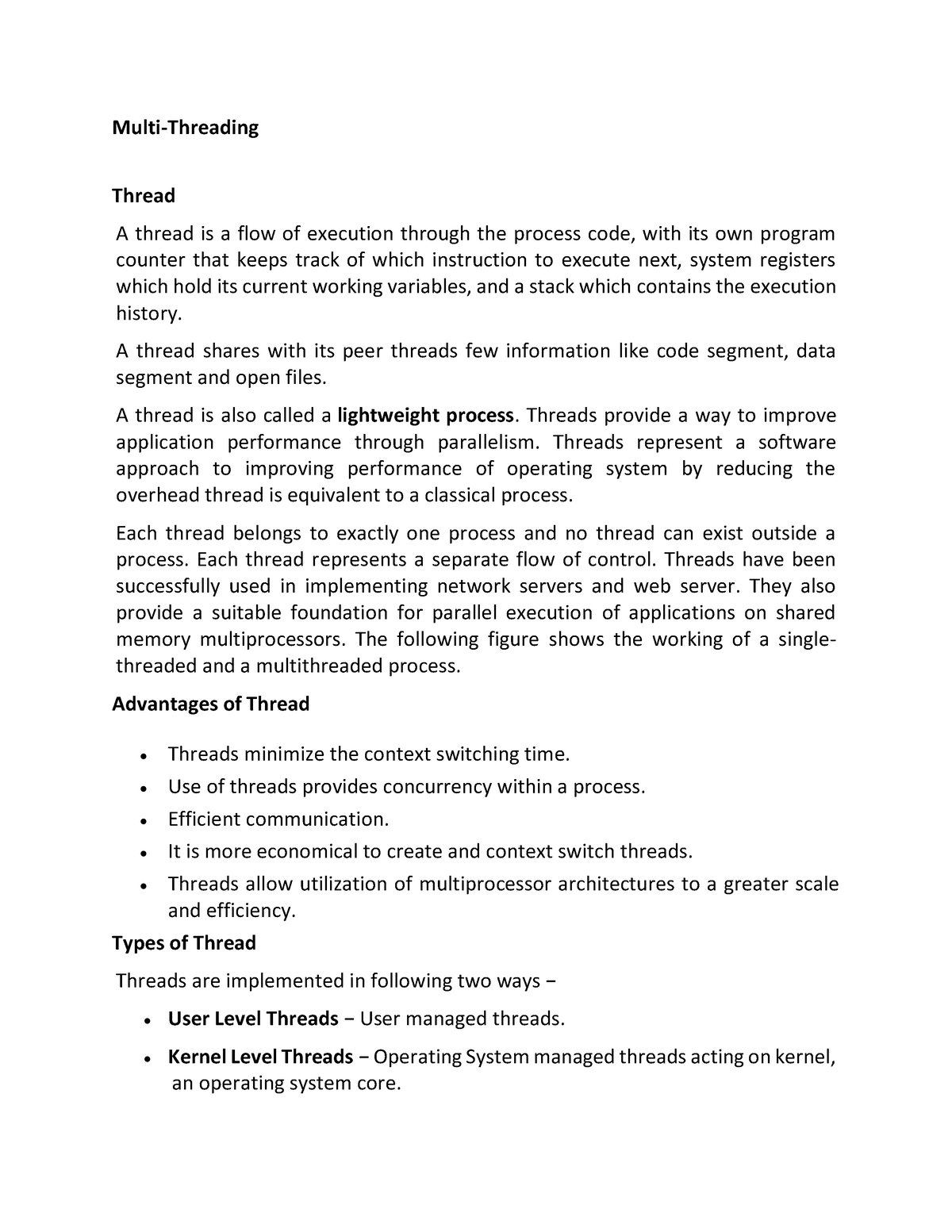 multi-threading-describe-what-is-thread-types-of-thread-it-s