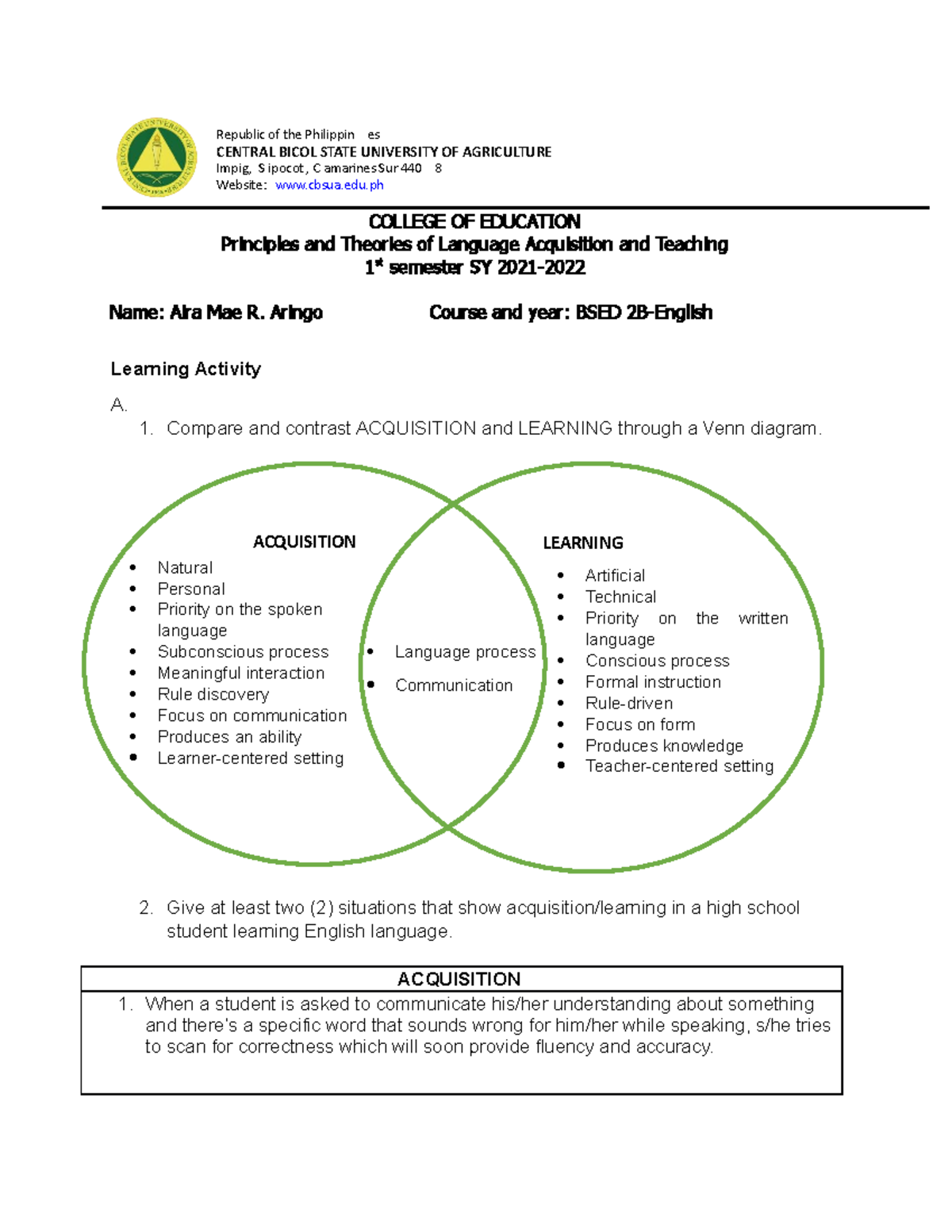 Topic 7 Activity 7 - Principles and Theories of Language for English ...