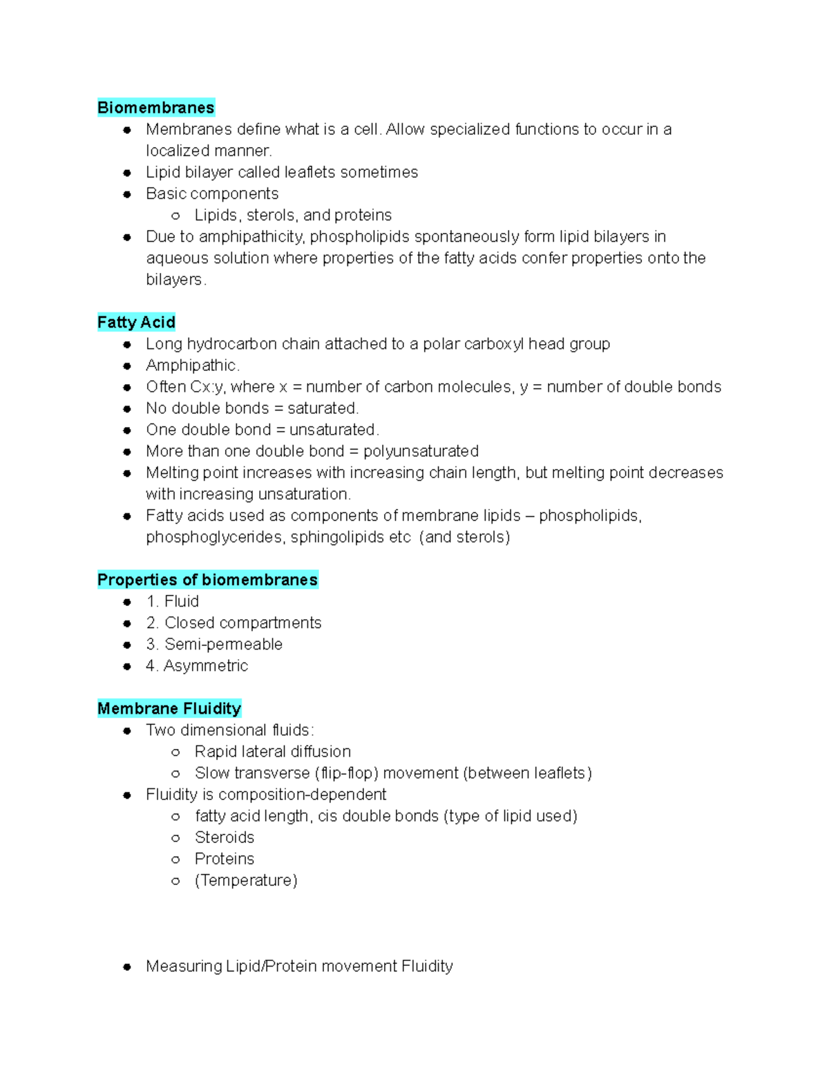 Cellmembrane 1 Notes C E L L M E M B Ra N E 1 The Phospholipid
