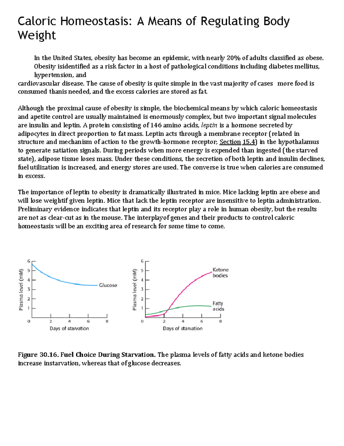 Caloric Homeostasis A Means of Regulating Body Weight - Obesity ...