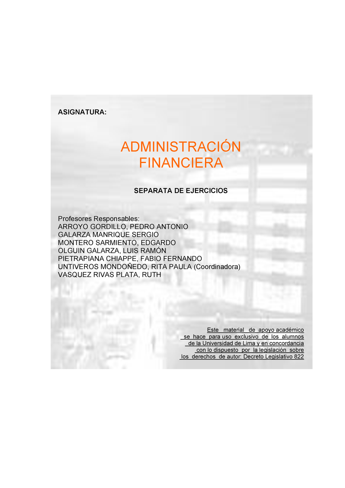 Problemas Adminfi - Ejercicios Administracion Financiera - ASIGNATURA ...