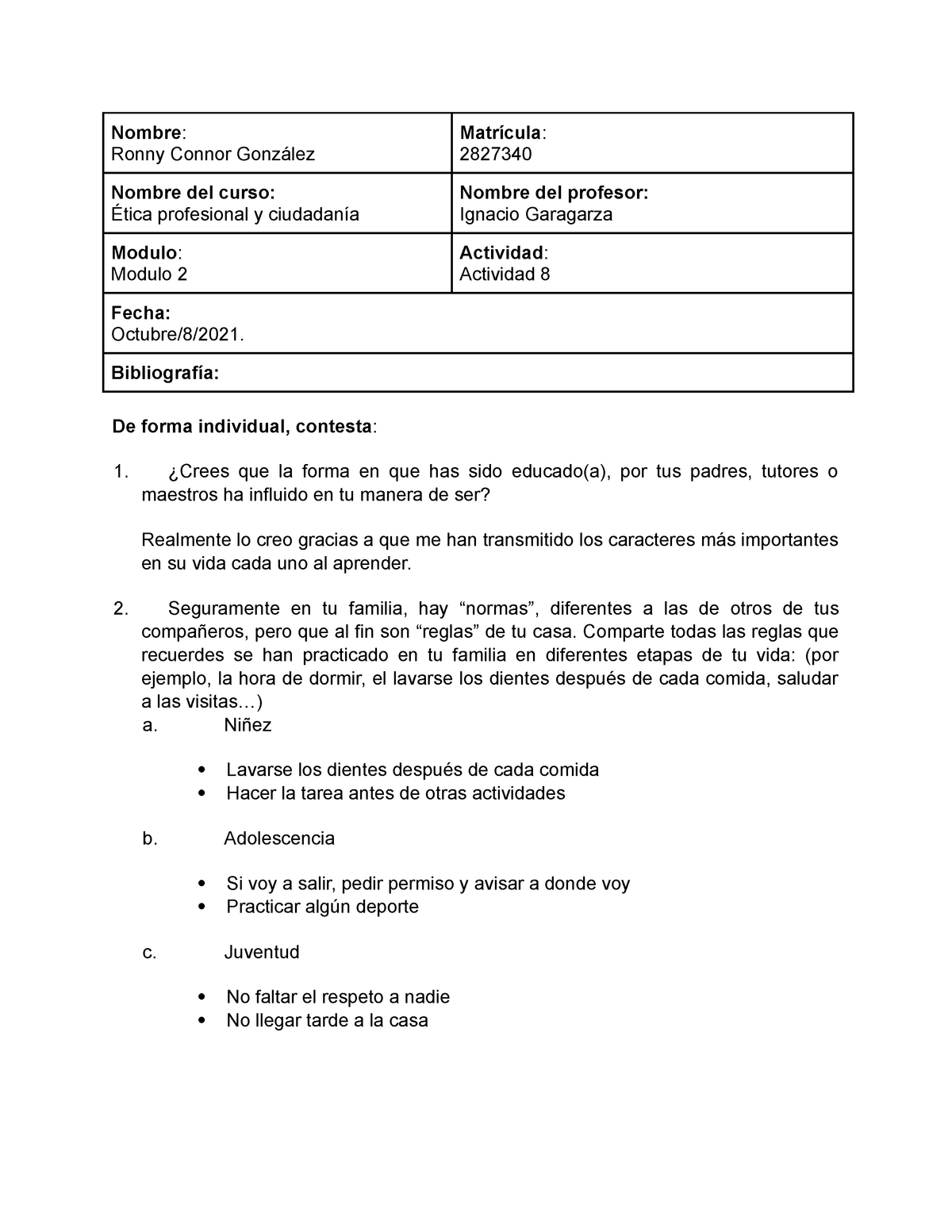 Actividad 8Ética Profesional Y CiudadaníaÉtica Profesional Y Ciudadanía ...