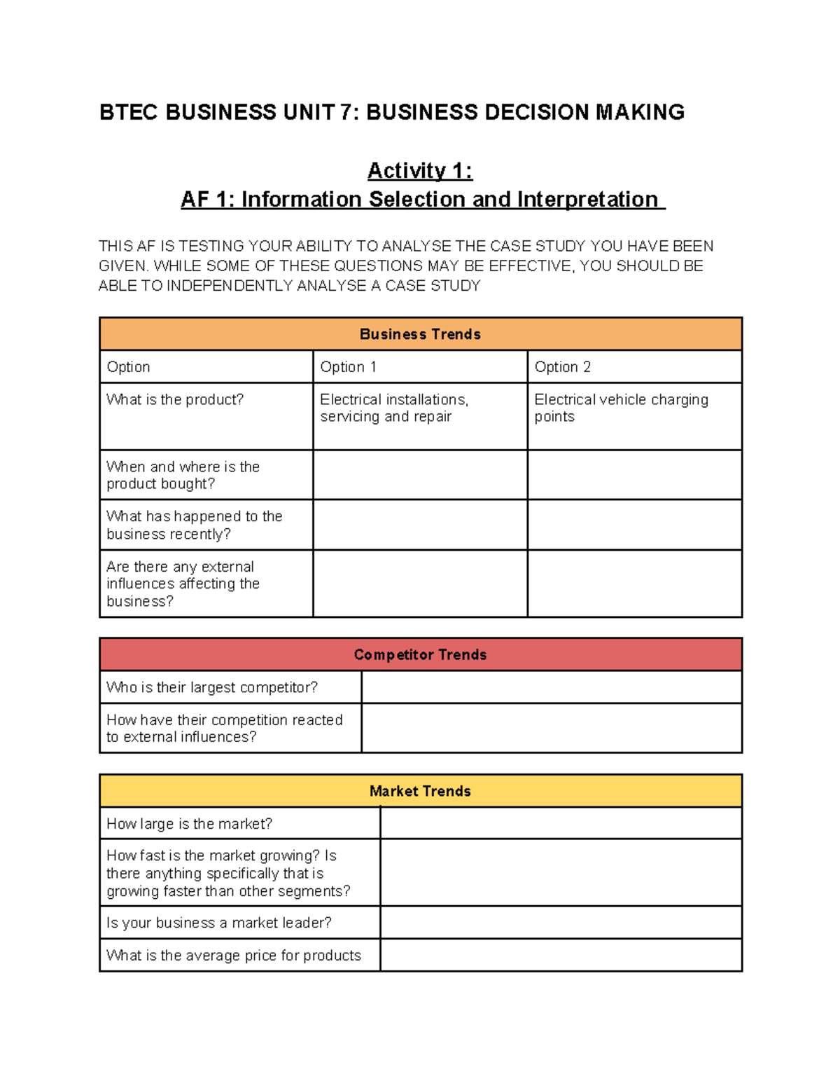 Unit 7 Exam Guide - shnajkmsjdhsbnakm - BTEC BUSINESS UNIT 7: BUSINESS ...