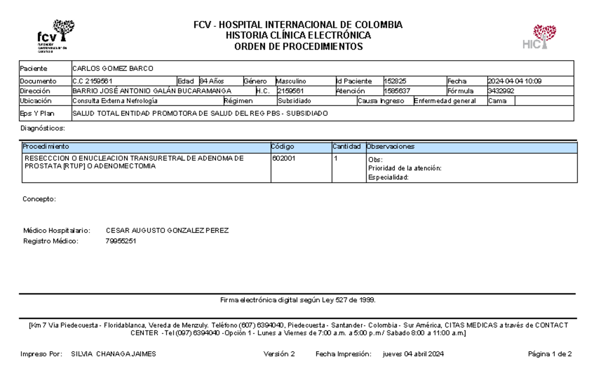 Generado 6551 1712243540939 - FCV - HOSPITAL INTERNACIONAL DE COLOMBIA ...