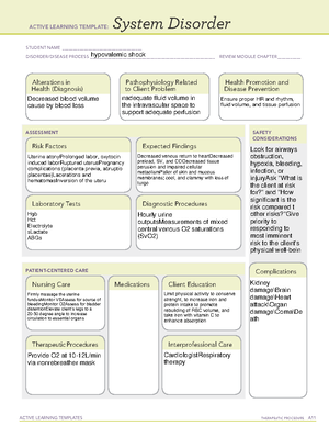 Ati saftey mh - NUR 448 - ACTIVE LEARNING TEMPLATES TherapeuTic ...