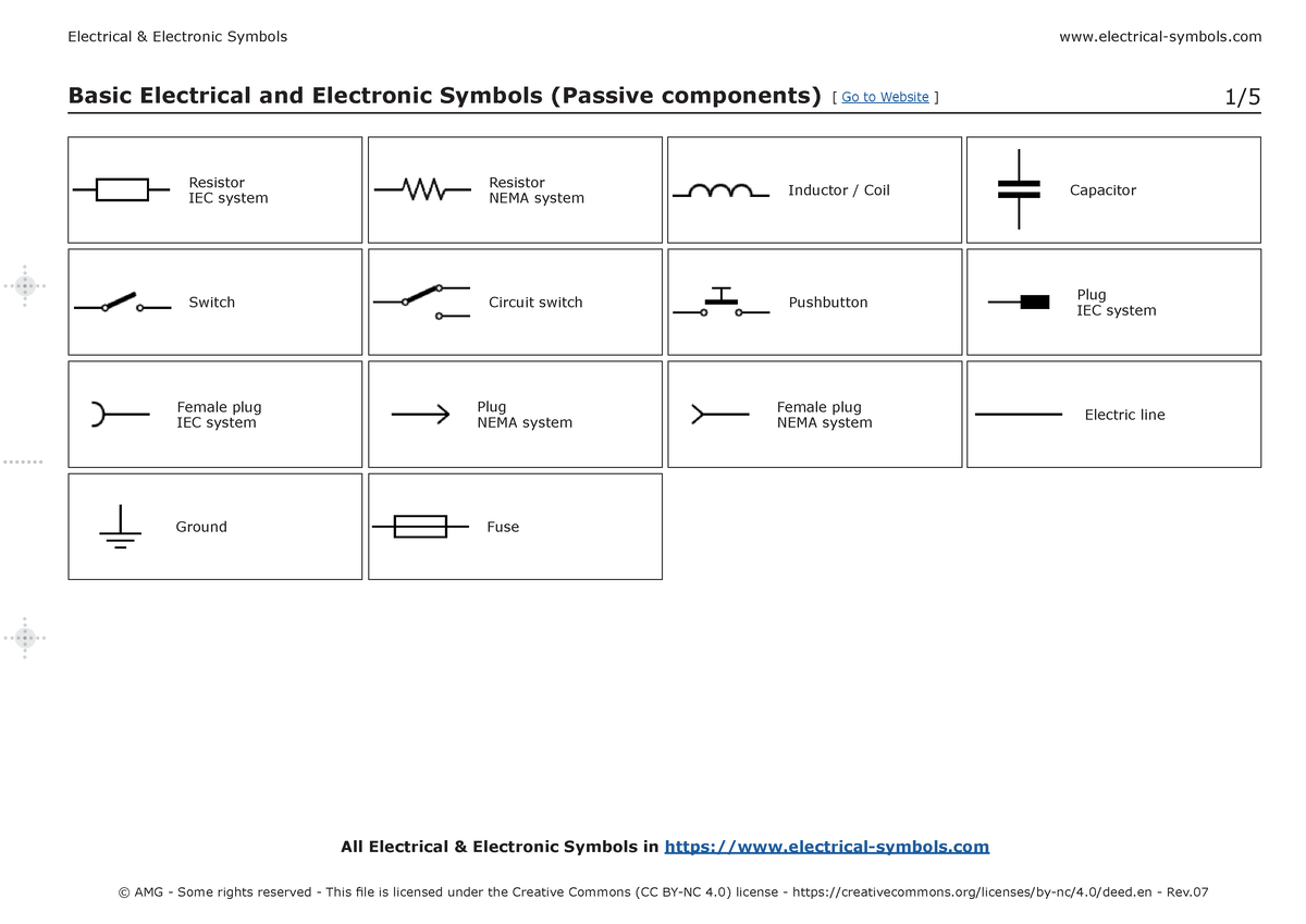 Basic Electrical Electronic Symbols - Basic Electrical and Electronic ...