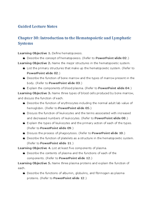 24Q2 PNR103 GLN Chapter 32 - Guided Lecture Notes Chapter 32: Caring ...
