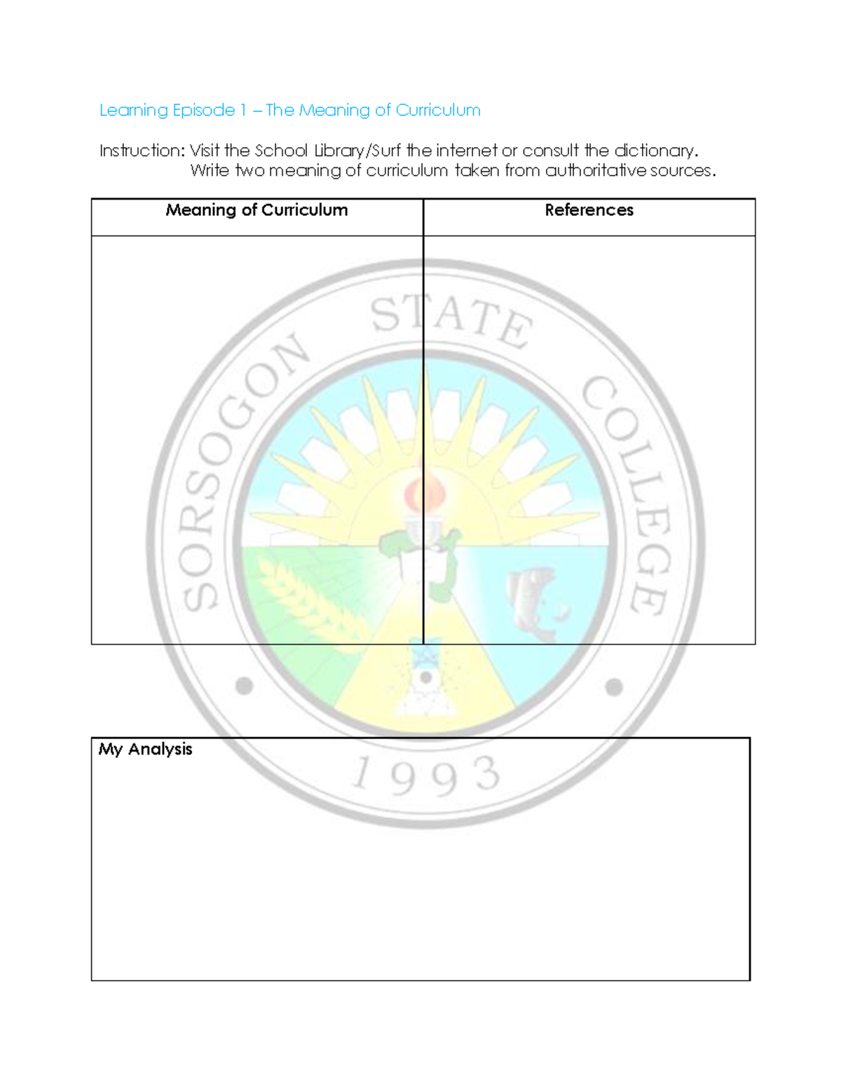 FS4 PRACTICUM Learning Episode 1 The Meaning Of Curriculum overview-of-curriculum-review-process-youtube