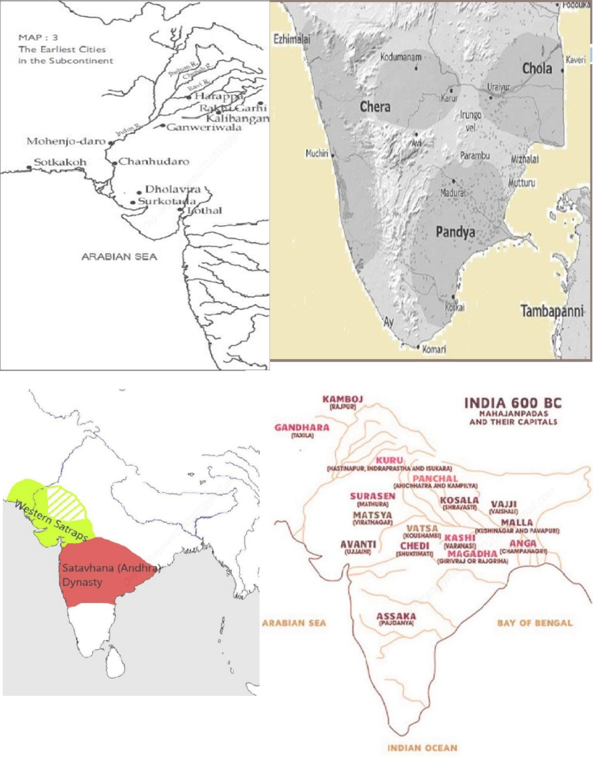 Maps Of Ancient India - Snjsxjkkdchjdkchjkdscjd - B.a (hons.) Political 