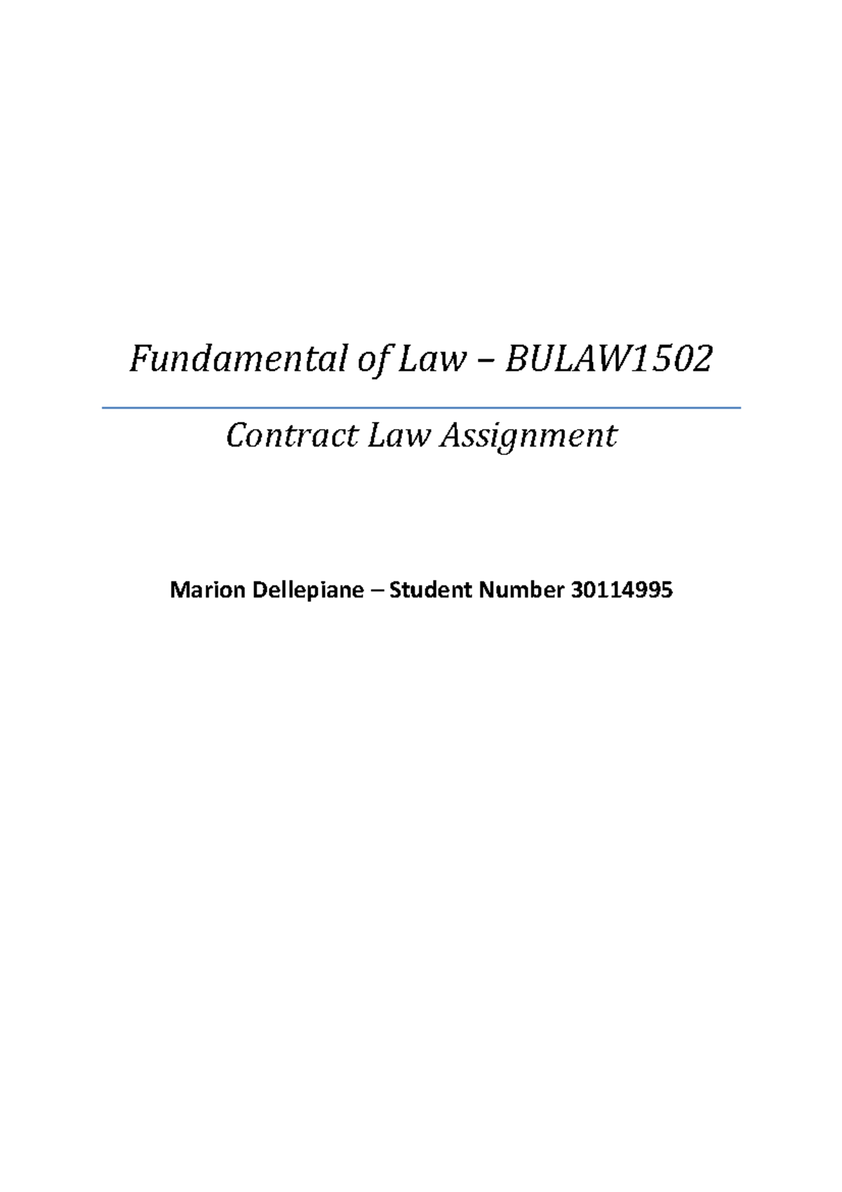 essay contract law