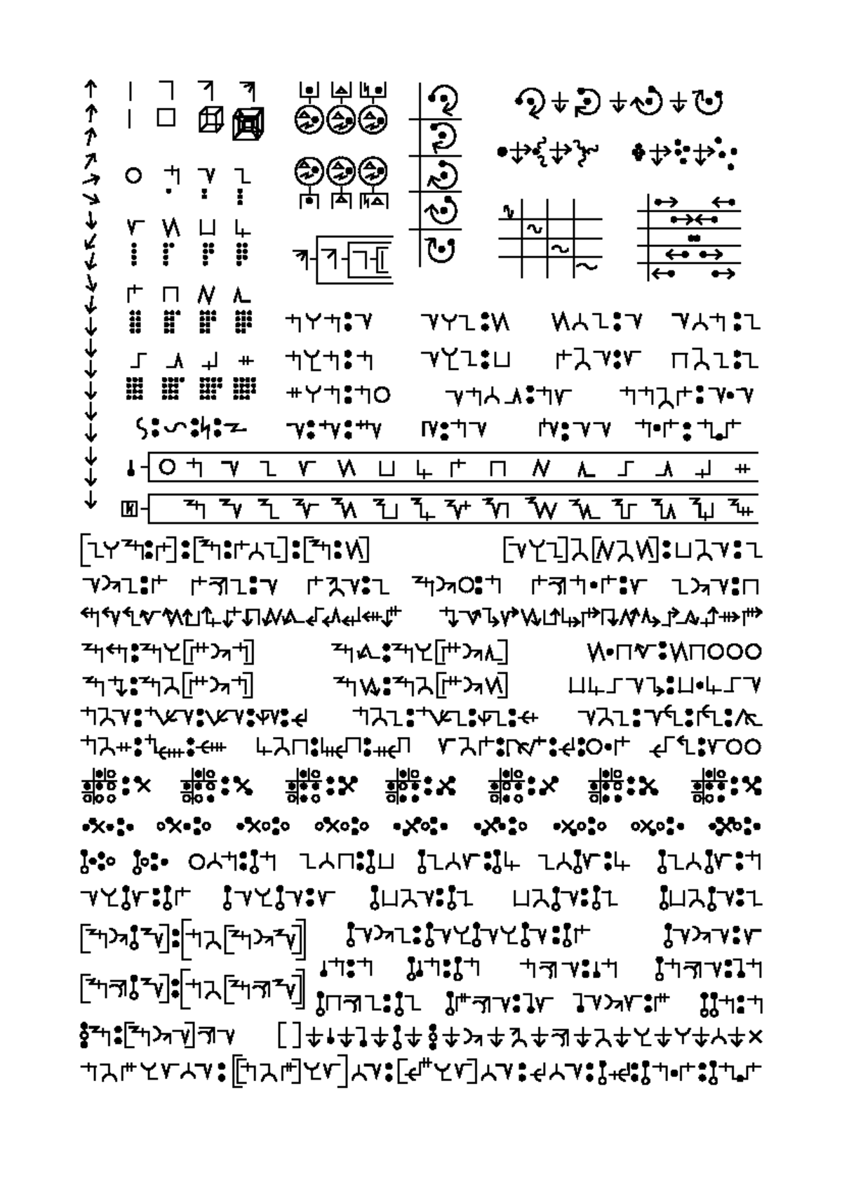 Uscript 2 - Universal lenguage - Dimensional Symbols Arrow of Direction ...