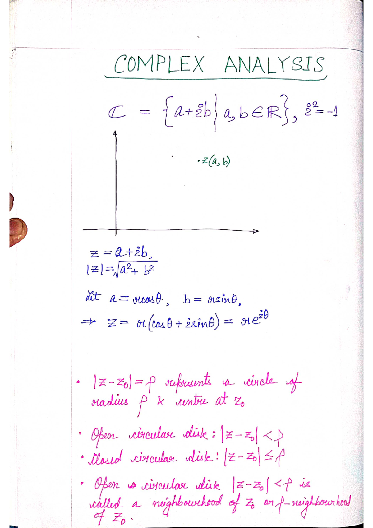 Complex Analysis Linear Algebra, Numerical And Complex Analysis Studocu