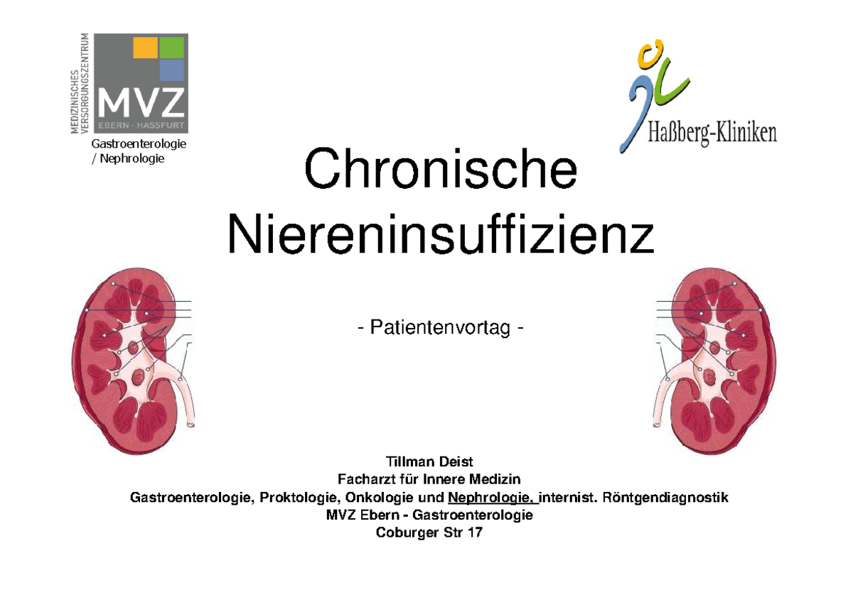 Ernährung Bei Niereninsuffizienz Stadium 3 Niereninsuffizienz - keine ahnung - Chronische Niereninsuffizienz
