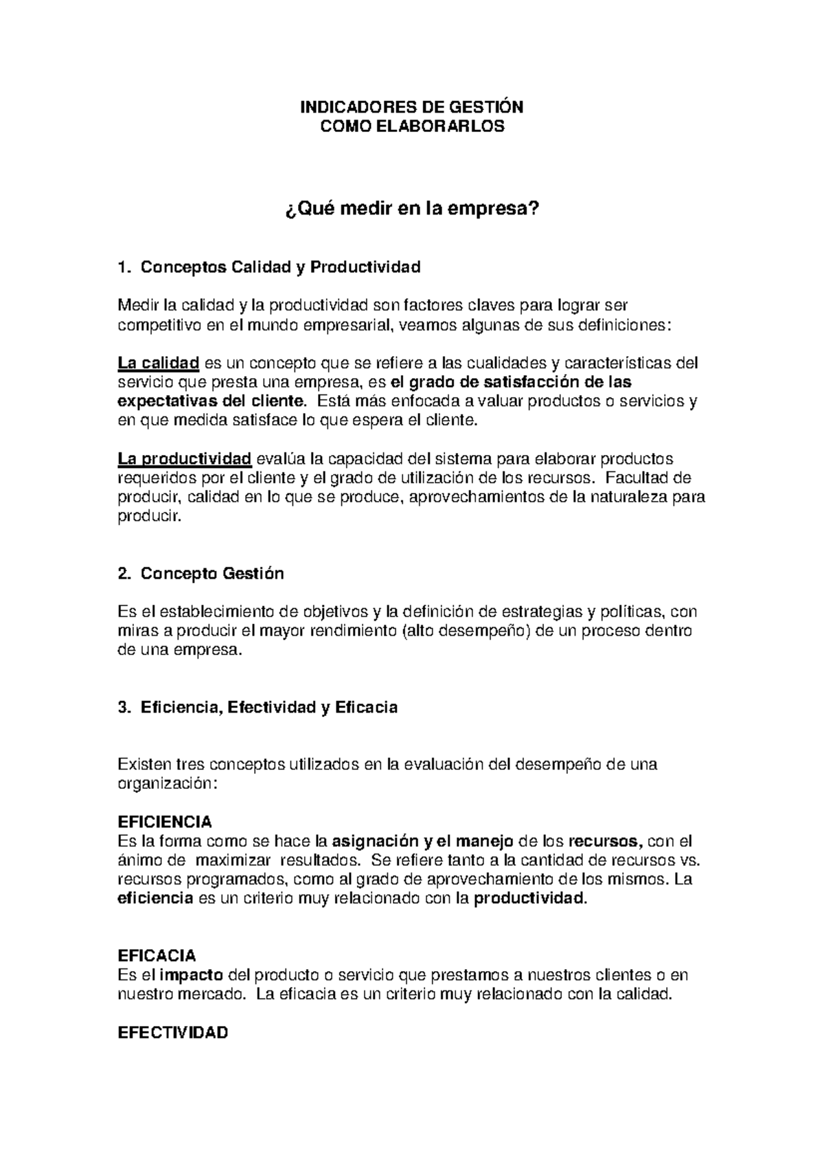 Indicadores DE Gesti+ô N Modulo 2 - INDICADORES DE GESTIÓN COMO ...